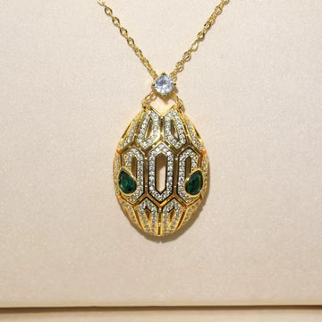Juliett PavŽ Serpent Necklace - Yellow Gold Hollow