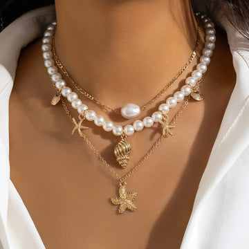 Althea Layered Ocean Necklace Set