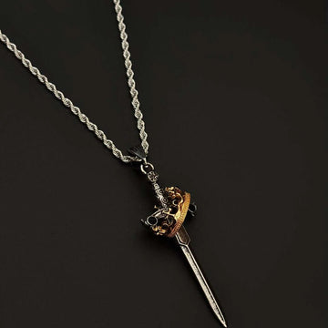 Annalisa Crowned Sword Necklace