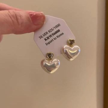 Anzal Mermaid Heart Star Earrings