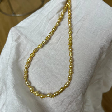Areej Golden Gourd Pearl Choker
