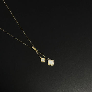 Birdie Mother-of-Pearl Clover Necklace
