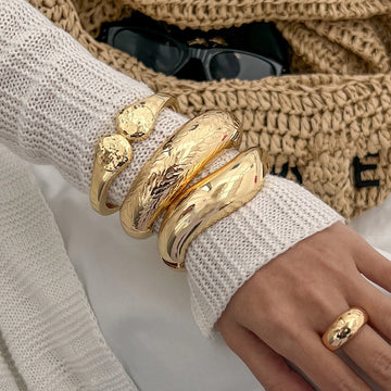 Emeli Sculptural Cuff Bracelets
