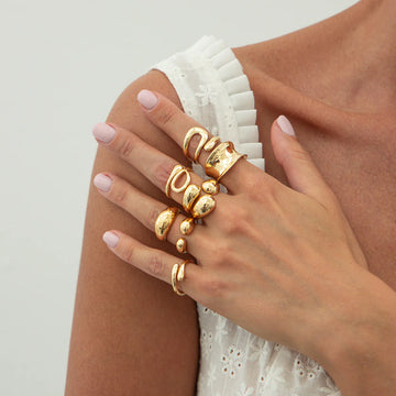 Emileigh Water Drop Ring Set