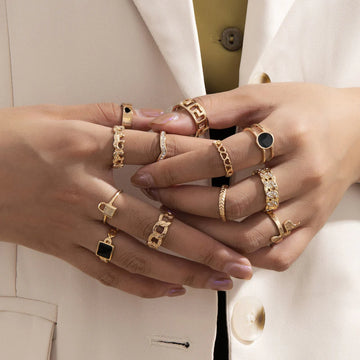 Ilah Gold Stacking Rings