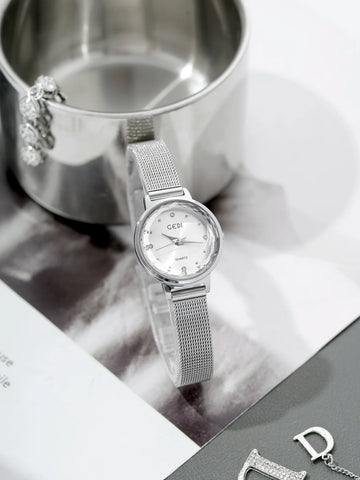 Joselynn Elegant Mesh Watch