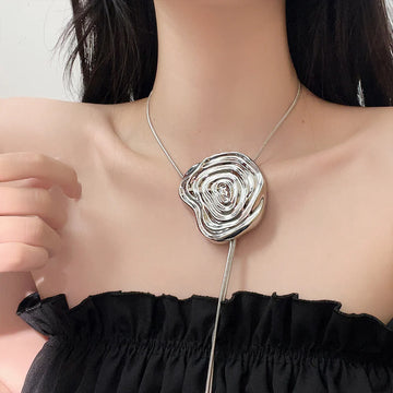 Josette Silver Rose Multi-Wear Necklace