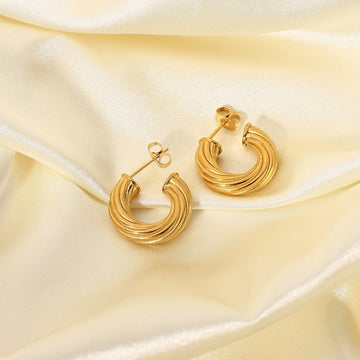 Karissa Twisted Hoop Earrings