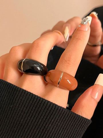 Katya Enamel Drip Ring
