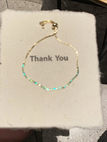 Kendal Mint Star Bracelet