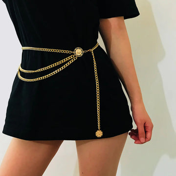 Khaliya Layered Tassel Body Chain