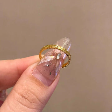 Khaliyah Luxe Faceted Gold Ring