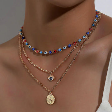 Lilo Evil Eye Layered Necklace