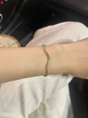 Lita Zirconia Wave Bracelet