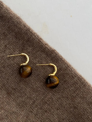 Lucero Amber Stone Drop Earrings