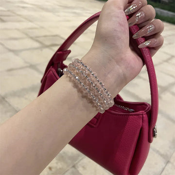 Margarita Layered Strawberry Crystal Bracelet