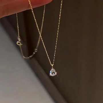 Nova Teardrop Sparkle Necklace