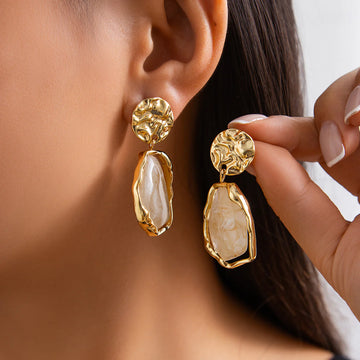 Truth Irregular Acrylic Earrings