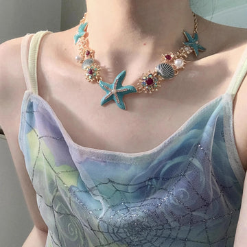 Yuki Colorful Starfish Choker