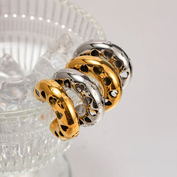 Zamara Puffy Heart Studs