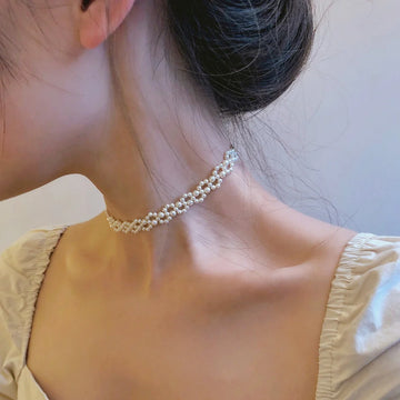 Zendaya Layered Pearl Choker