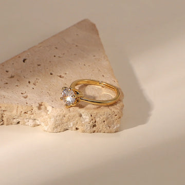 Zivah Six-Prong Solitaire Ring