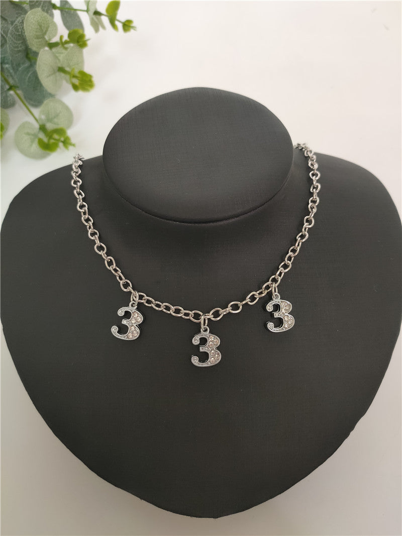 Britain Crystal Word Necklace - 333 [QYUZ451M]