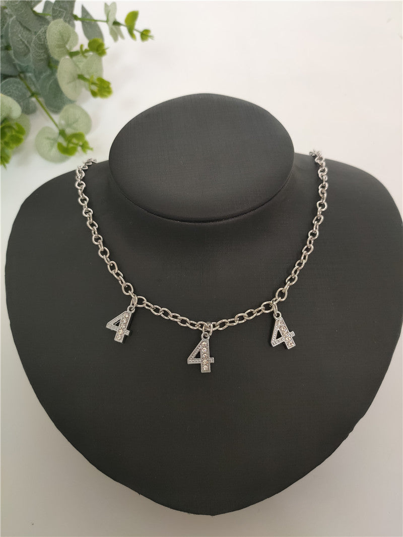 Britain Crystal Word Necklace - 444 [KW63820M]