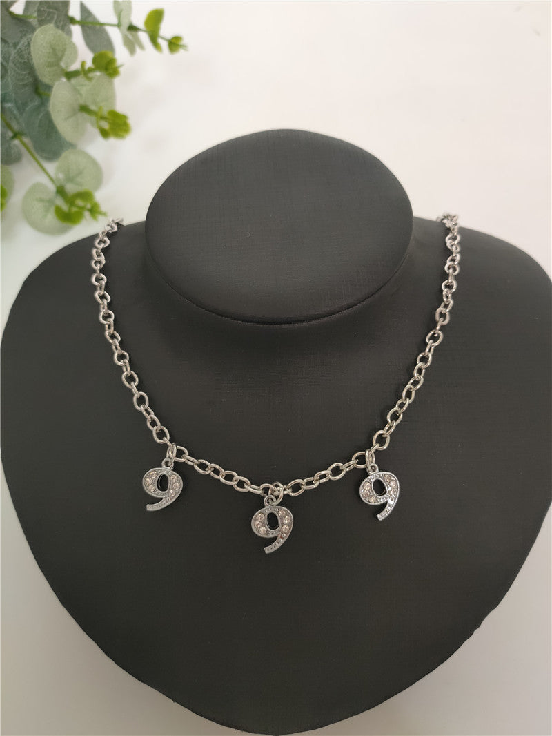 Britain Crystal Word Necklace - 999 [MGCFPTI2]