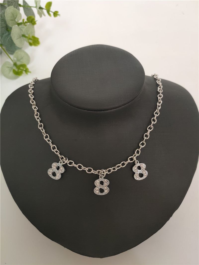 Britain Crystal Word Necklace - 888 [JLNWTV0E]