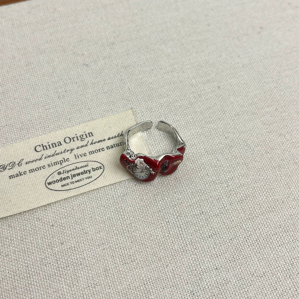 Lielle Enamel Timepiece Ring - Style B Ring [8NZH7TIM]