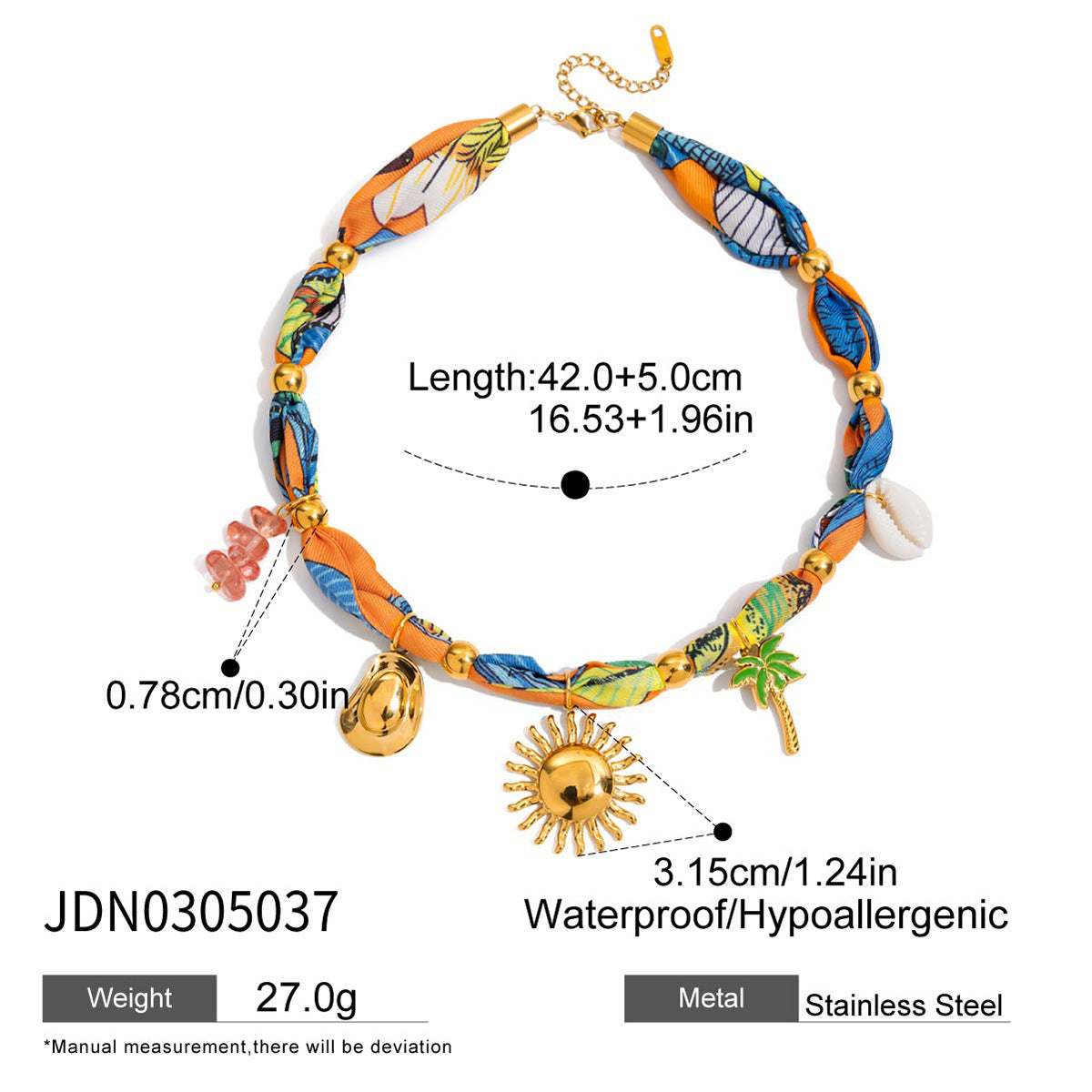 Layanna Sun Charm Necklace - Style JDN0305037 [TG6SQSFW]
