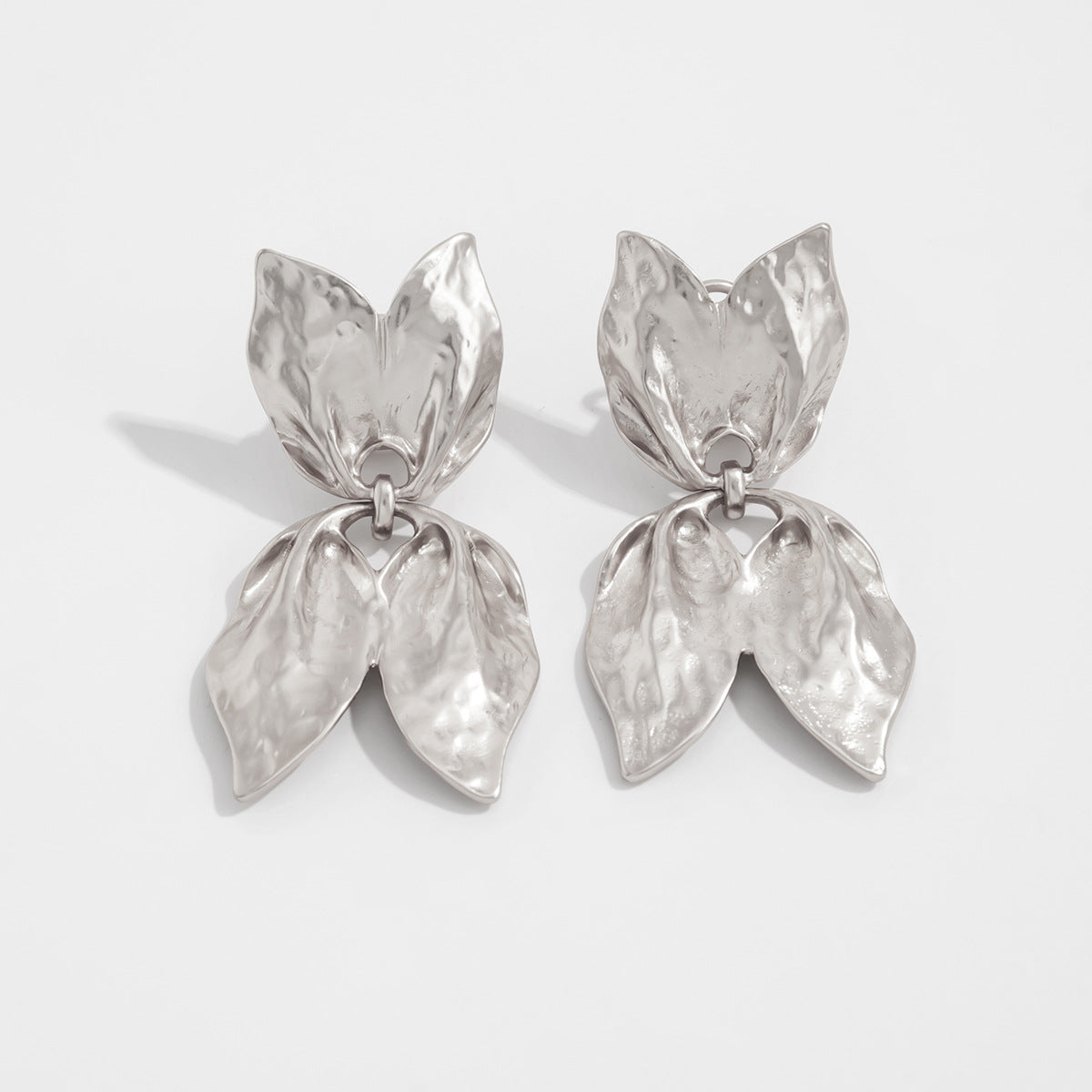Gloria Geometric Drop Earrings - Style 3677 Silver [9V8RXBQY]