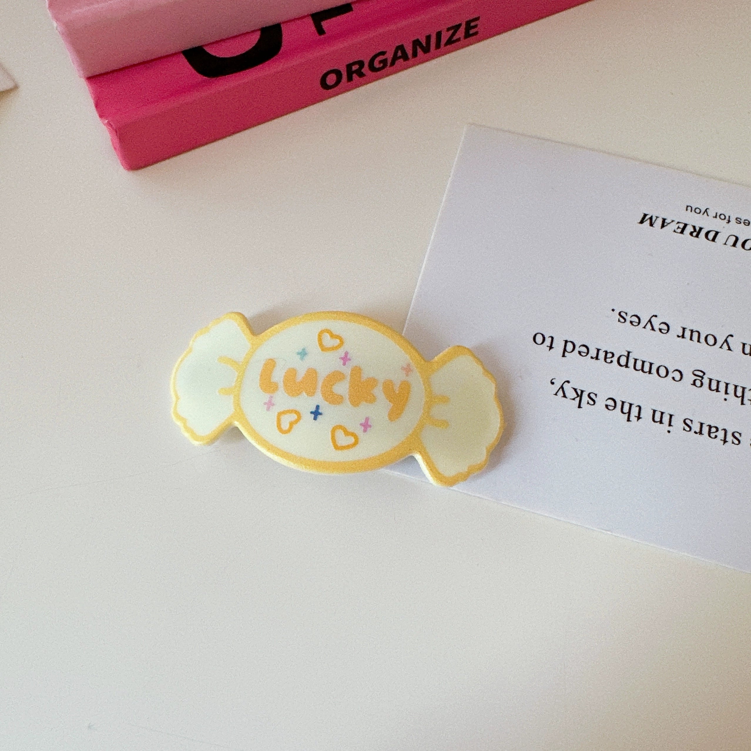 Mckenna Sweet Candy Hair Clips - Yellow (Single) [296MPR4E]