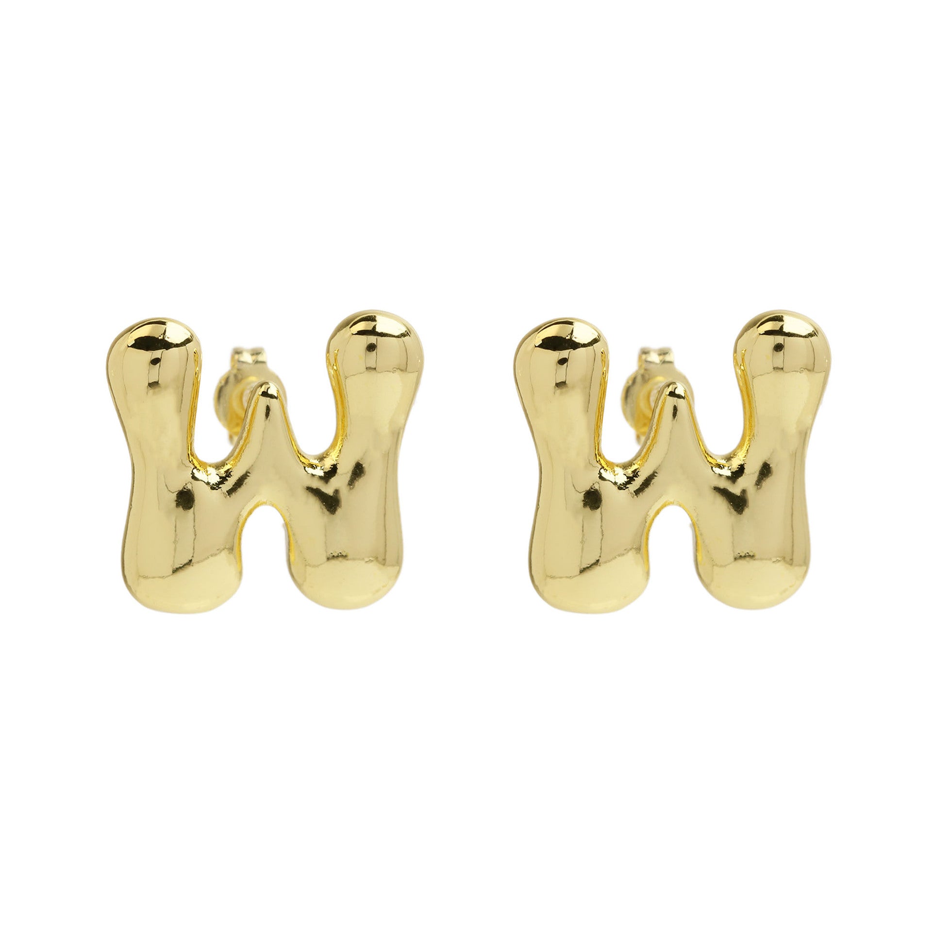 Kennedy Pave Initial Studs - W [MHXXXBWZ]