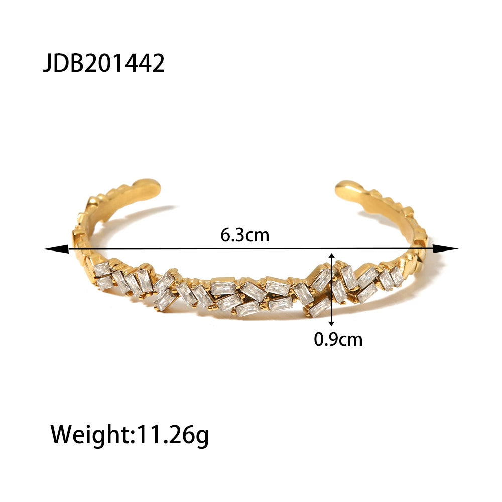 Falynn Zircon Cuff Bracelet - JDB201442 [1FPSEI87]