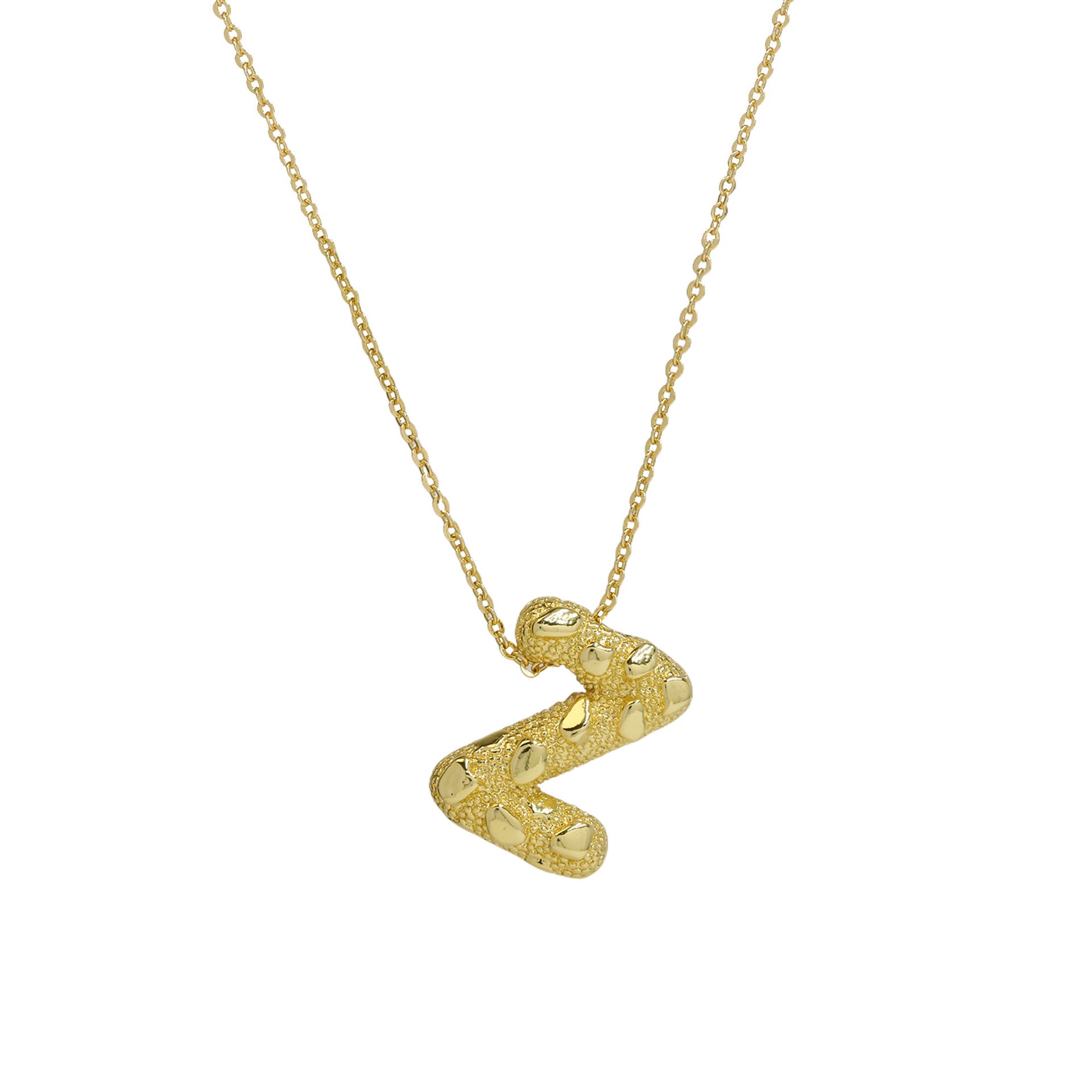 Akari Bubble Letter Necklace - Z [M969BZ55]