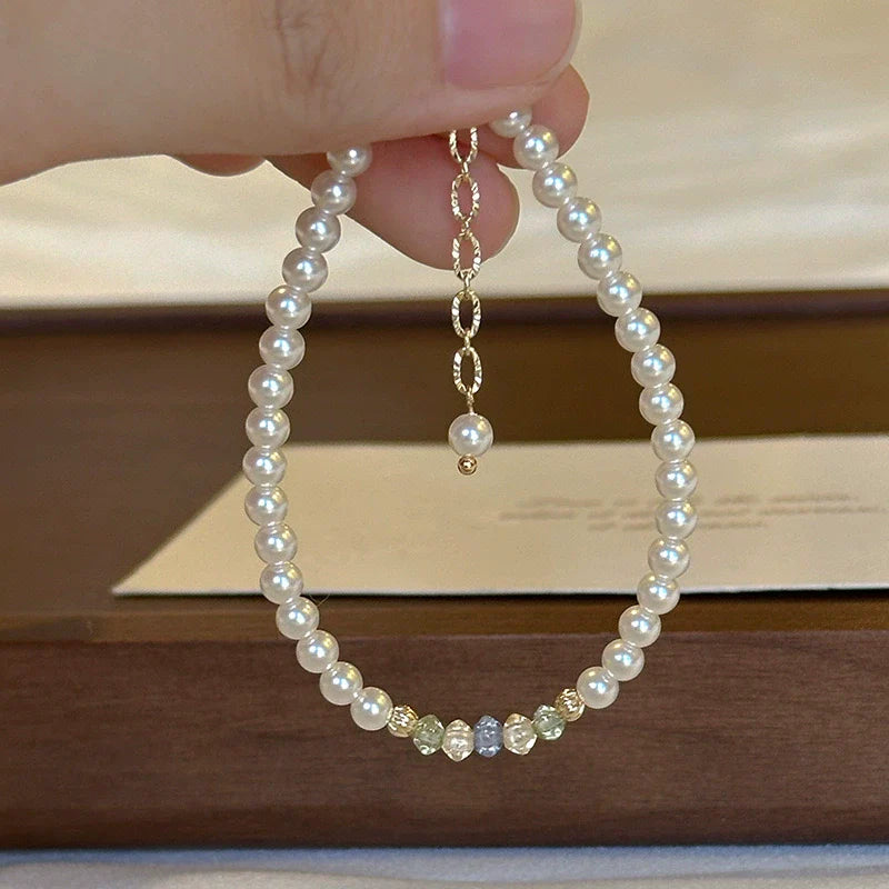 Dim Iridescent Star Bracelet - Iridescent Pearl Bracelet