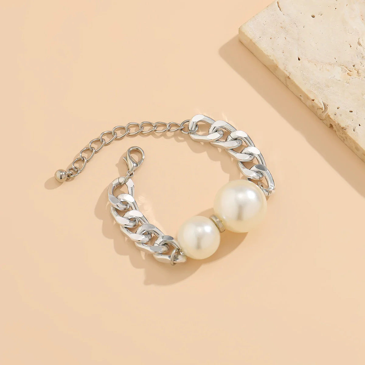 Aria Geometric Metal Choker - Silver Bracelet