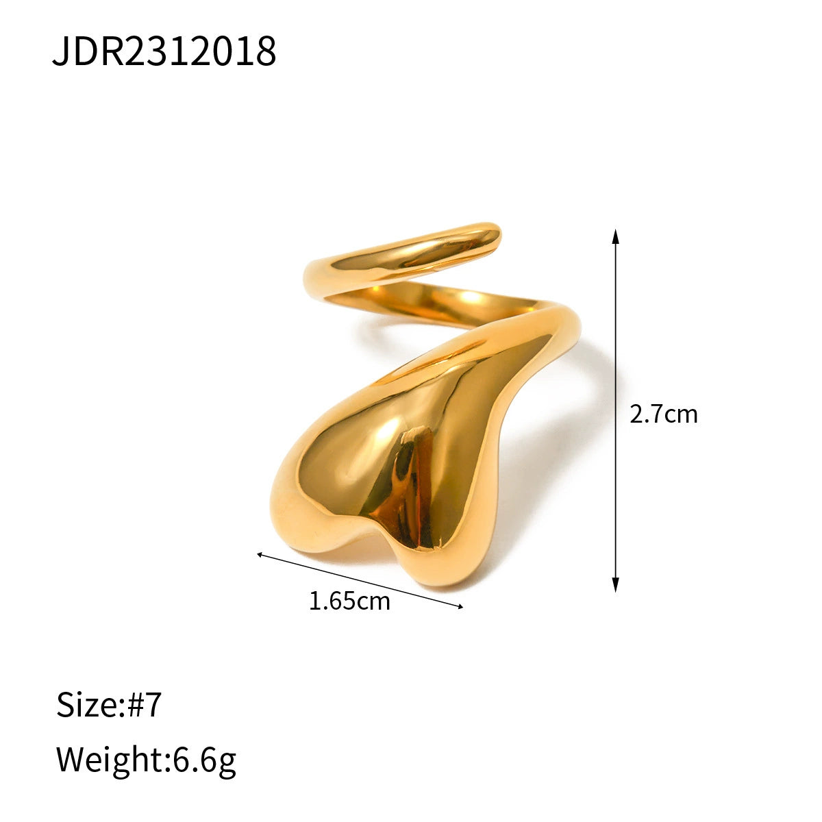 Elaine Minimalist Band Ring - JDR2312018 [B5QYDKJV]