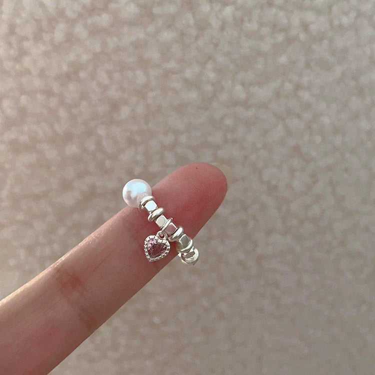 Journei Pink Zircon Flower Ring - Style 1