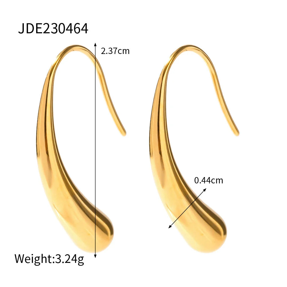 Halia Irregular Teardrop Studs - JDE230464