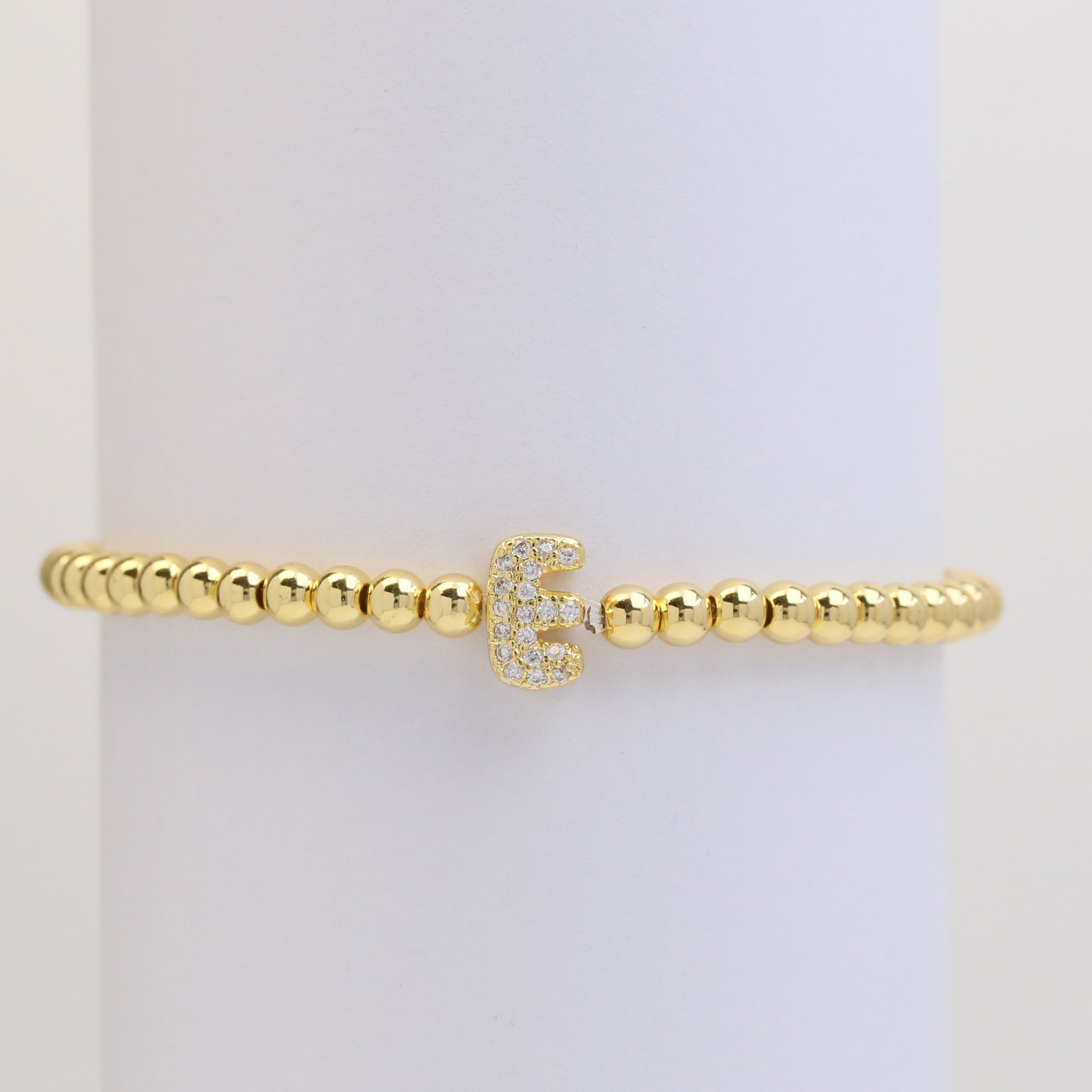 Aloni Bubble Letter Bracelet - Gold E [G16U40K2]