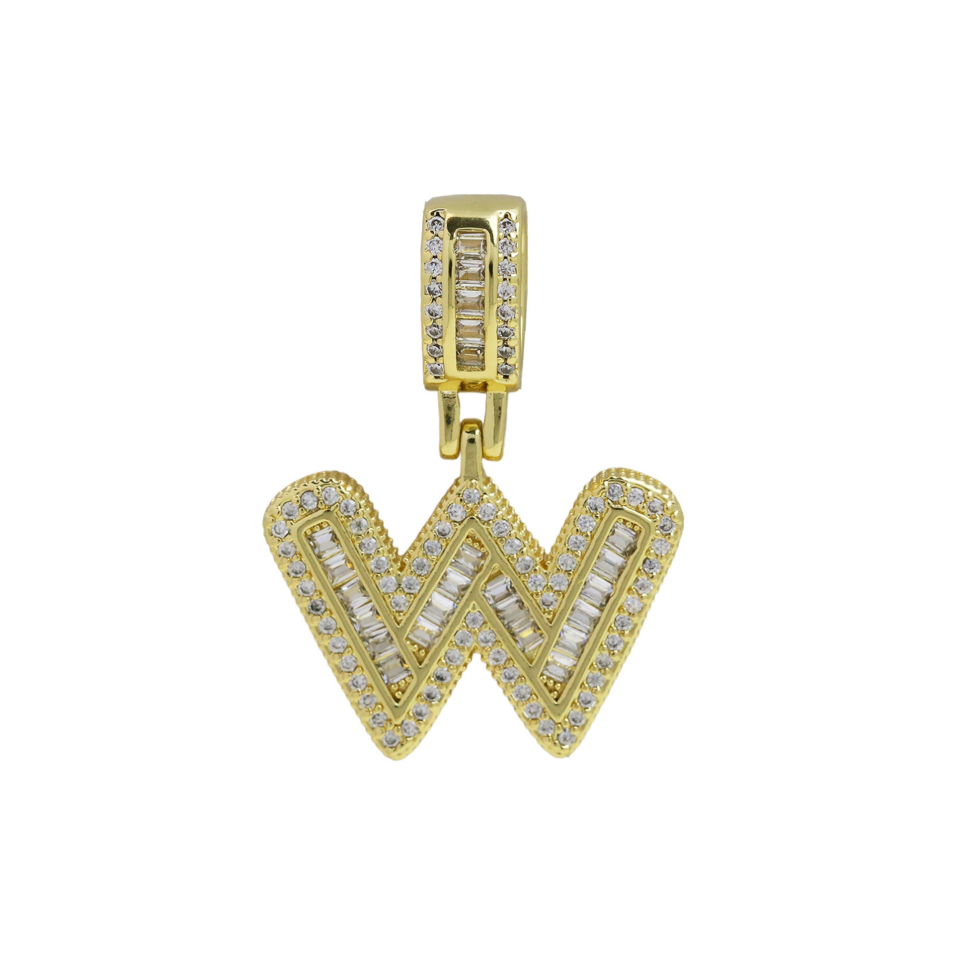 Maida Gold Letter Pendant Necklace - Gold Pendant W [I9P47QL5]