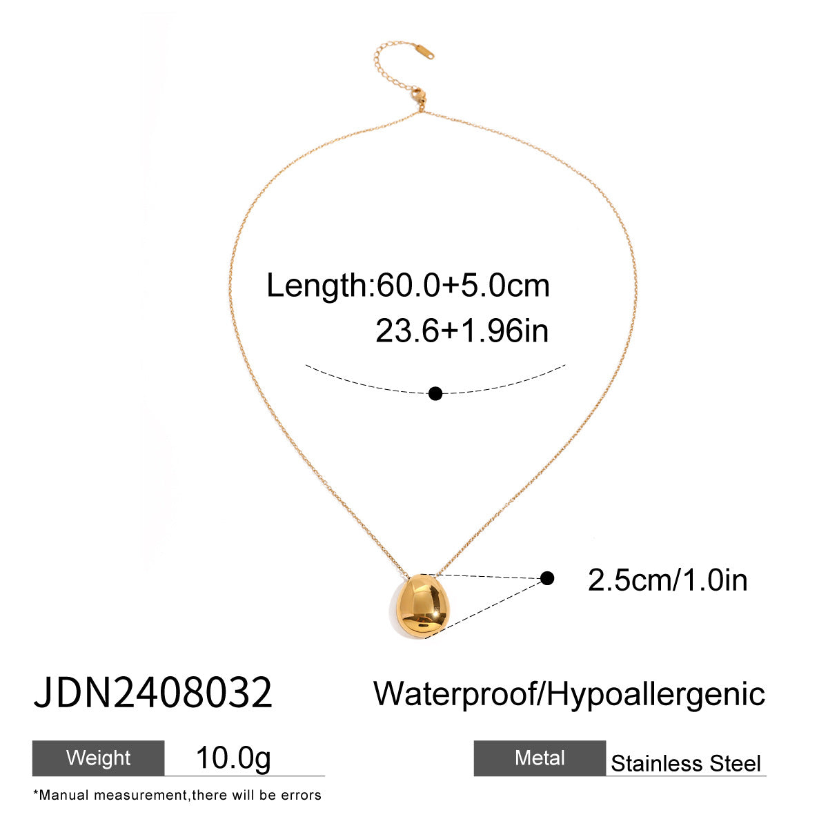 Arabelle Gilded Geometric Necklace - JDN2408032 [FA4YANQX]