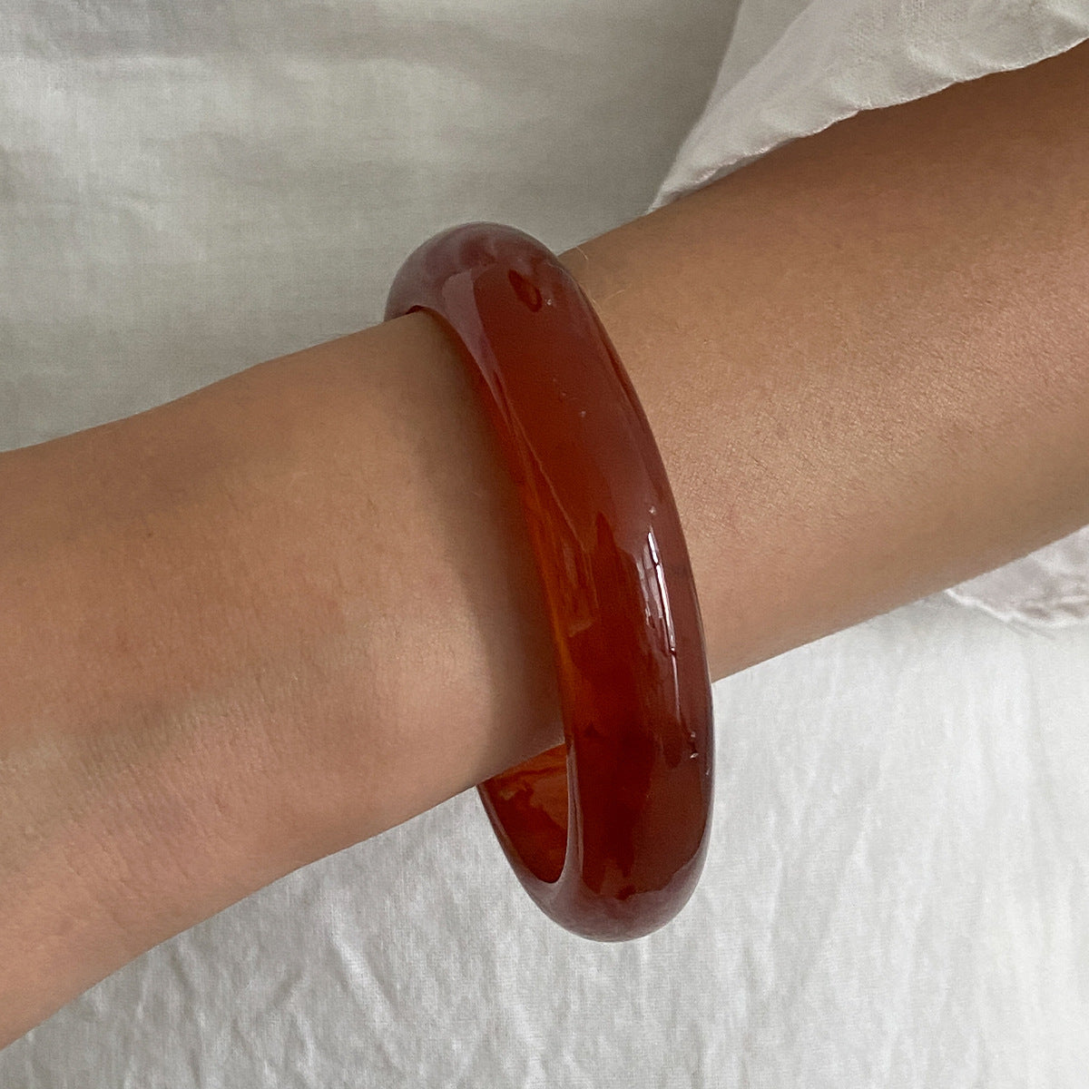 Ixchel Bold Chunky Bangle - Red [1BL0HOO3]