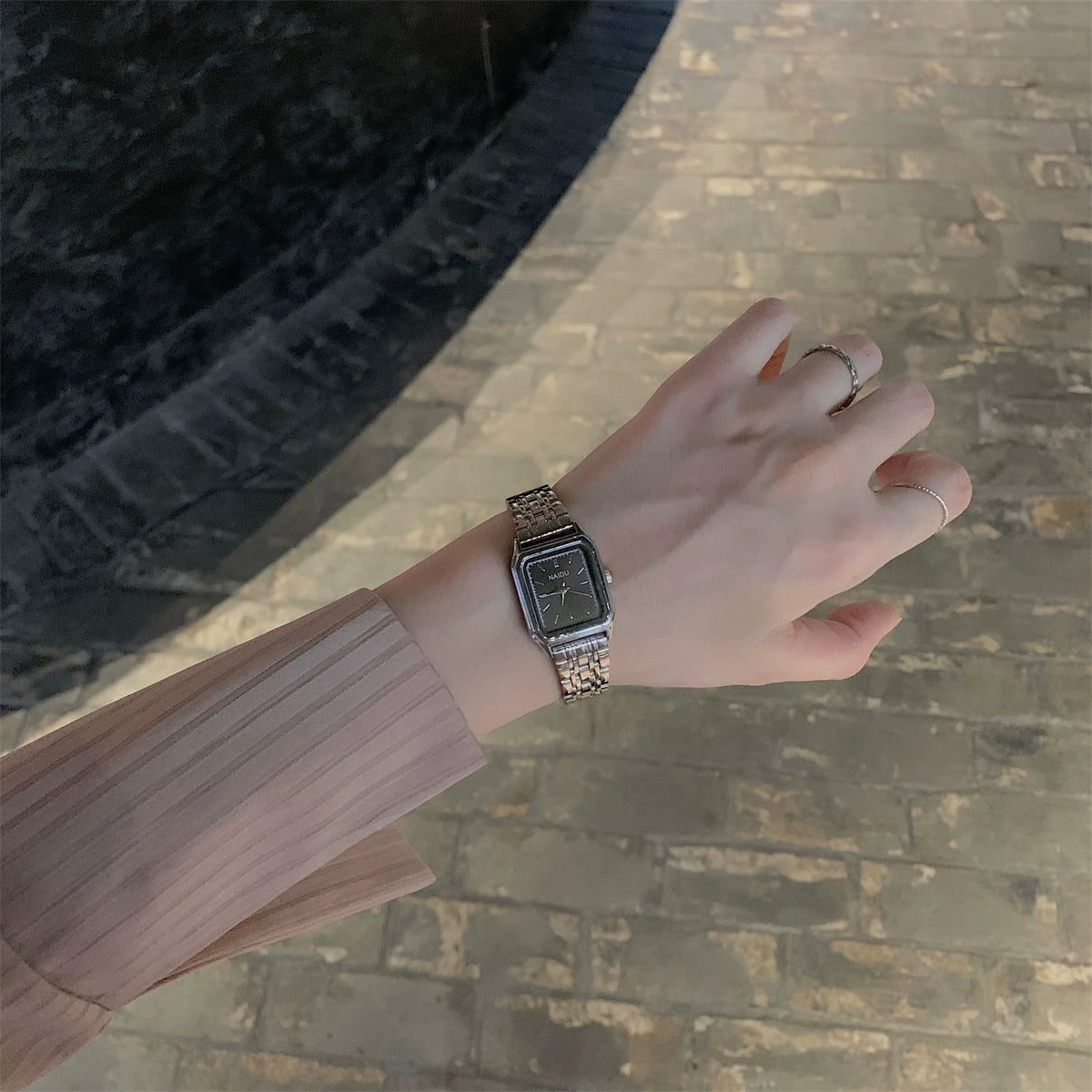 Maryella Elegant Square Watch - Black [0UTO5XWT]