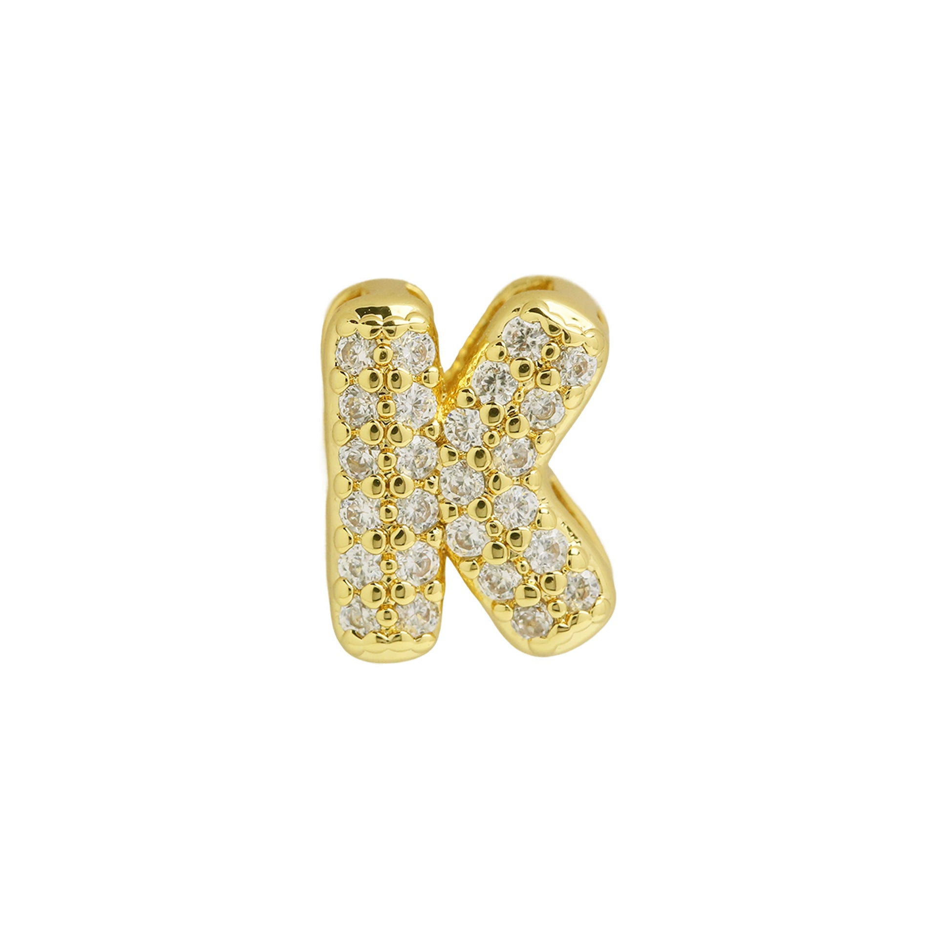 Makinley Bubble Letter Charm - Gold Pendant K [9ZQ5O23F]
