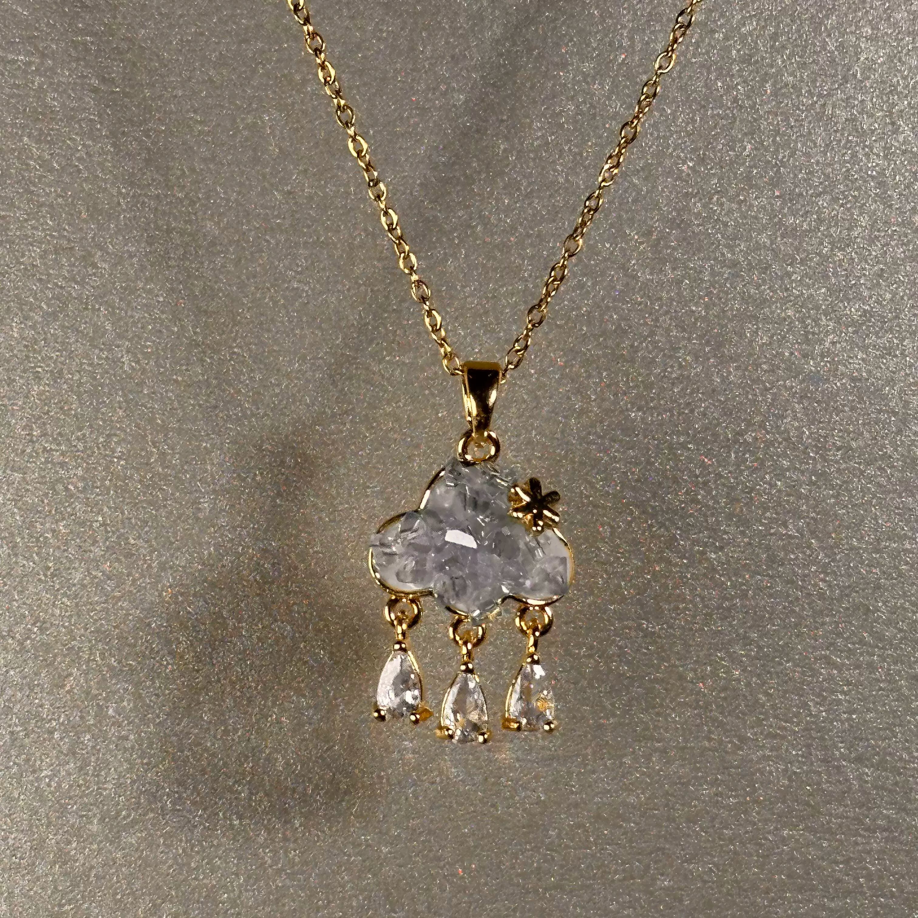 River Celestial Cloud Necklace - Cloud Gold Necklace