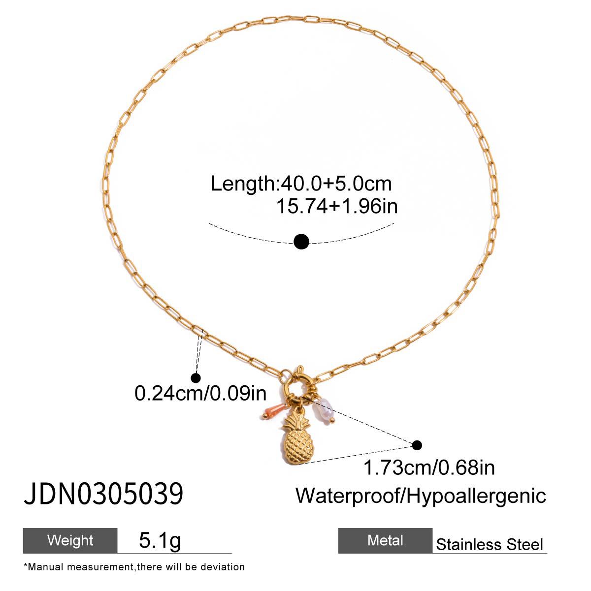 Anaelle Pearl Strawberry Necklace - JDN0305039 [ROIT94GF]